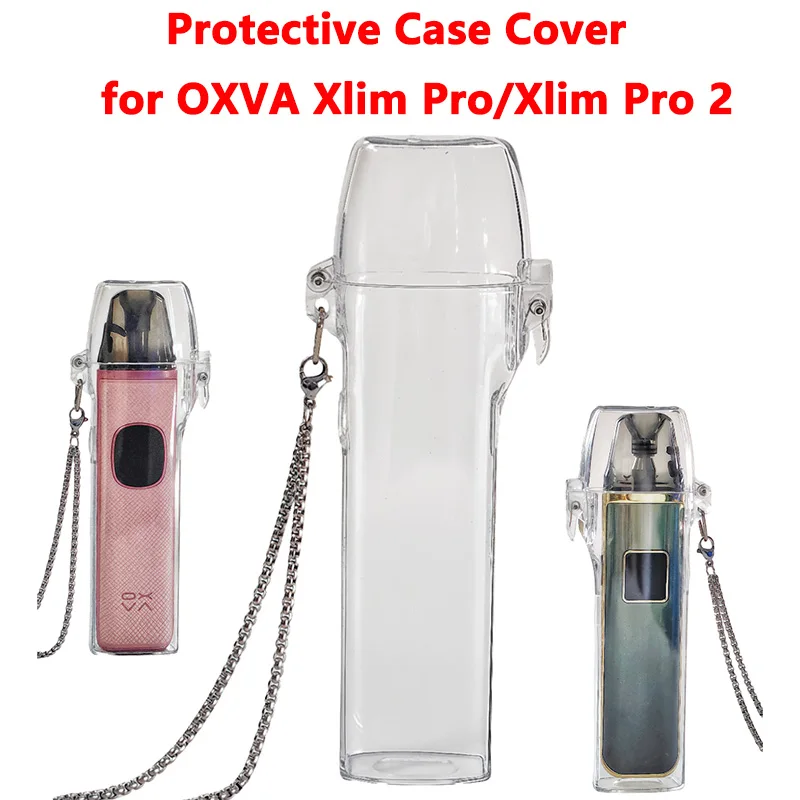 Custodia rigida pop-up protettiva trasparente con cordino portatile per OXVA Xlim Pro/Xlim Pro 2 Vape Vaper Electronico