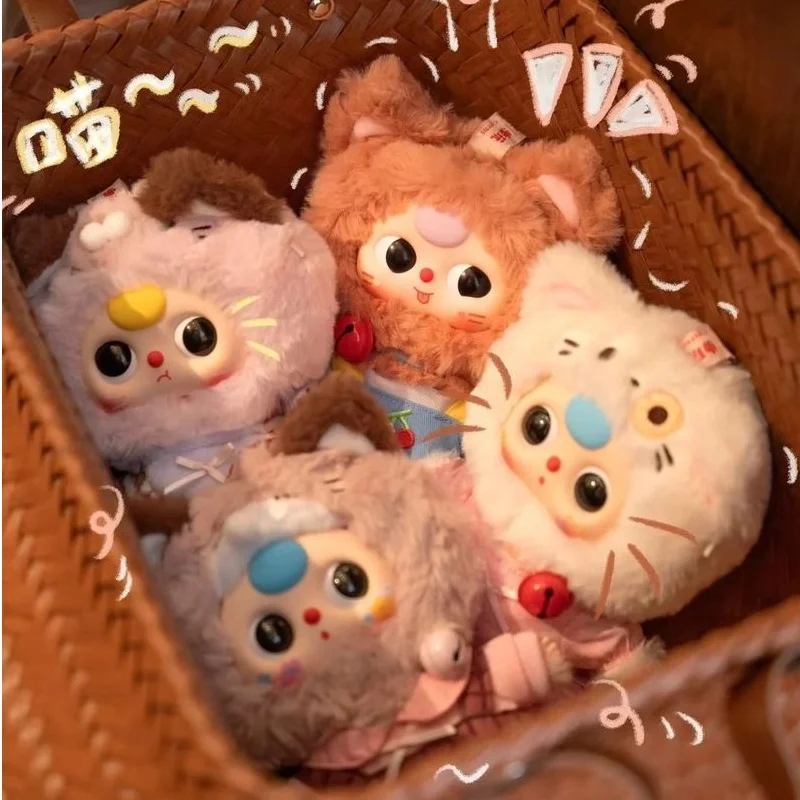 

Hot Baby Three 6 шт. шкаф с котенком, плюшевая виниловая слепая коробка, модная плюшевая виниловая кукла, сумка, подвеска, настольный сюрприз, коллекционный подарок