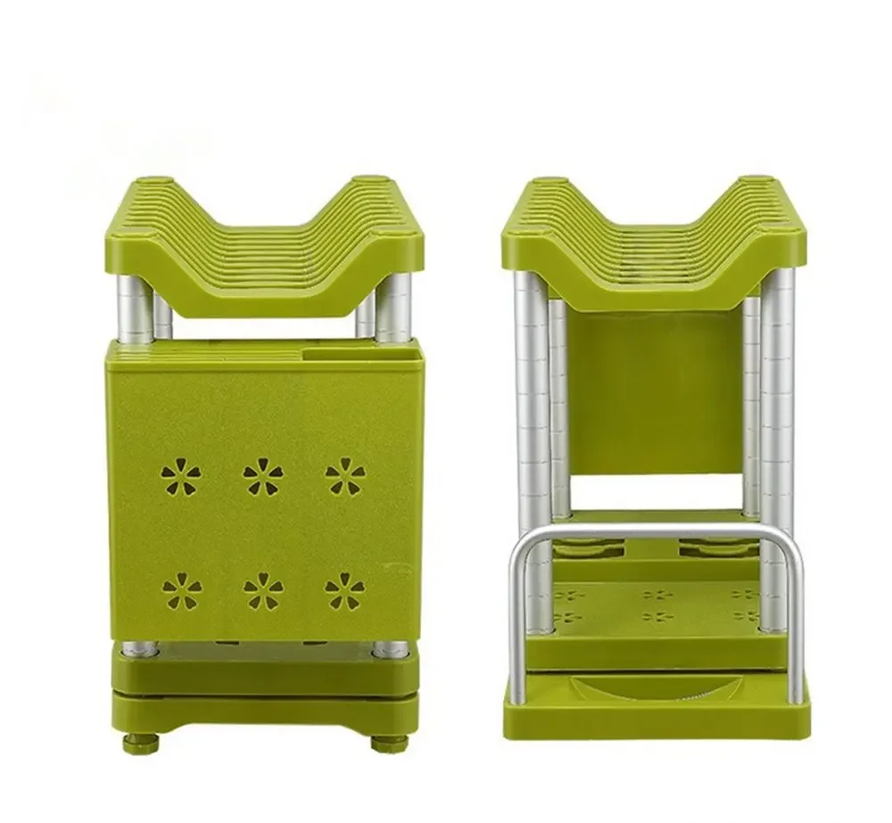 Kiso ABS Plastic Kitchenware Double-layer Storage Holder Household Dish Rack