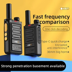 Walkie-talkie con escaneo de frecuencia incluido, transceptor de Radio, dispositivo de comunicación inalámbrico, Radio bidireccional, 2 uds.