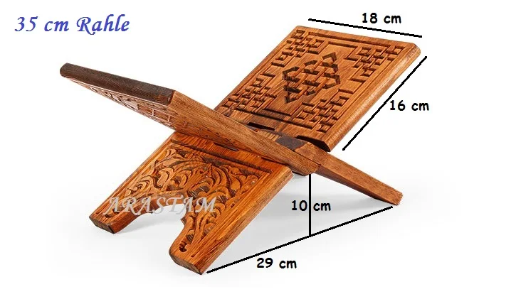 Carved Pattern Wooden Folding Book Stand, Wooden Magazine Library, Quran Stand, Bible Owner, Bible Holder, wood Carving Rack,