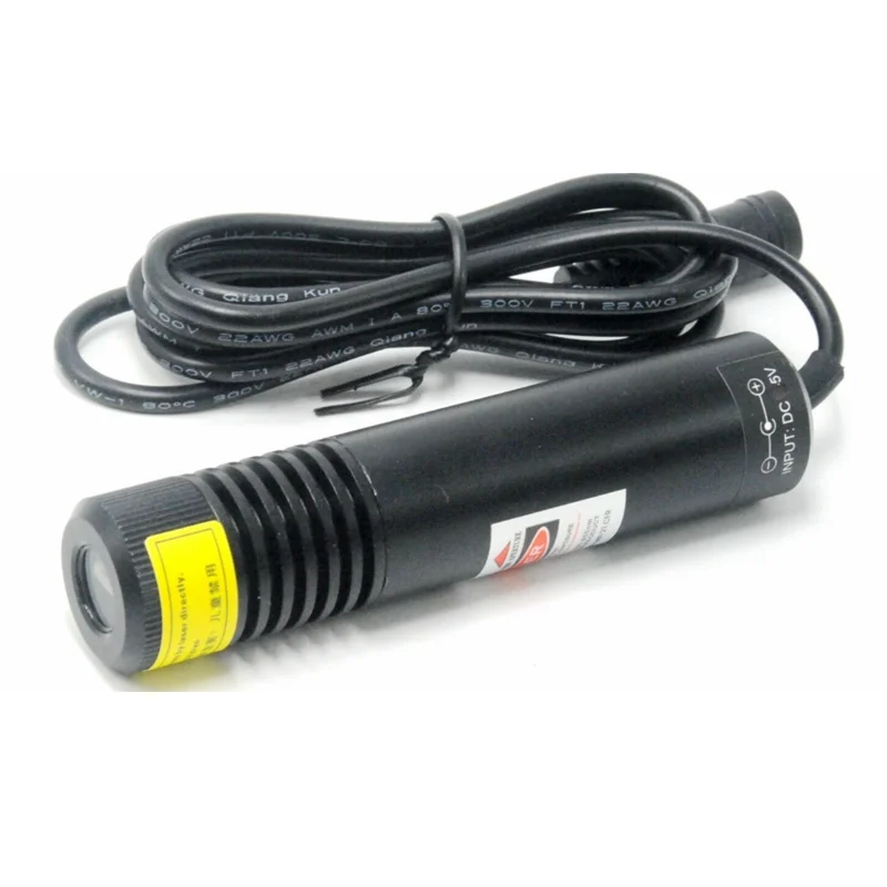 650nm 200mw Red Laser Dot/Line Module f Wood Cutting Locator 5V 22x100mm