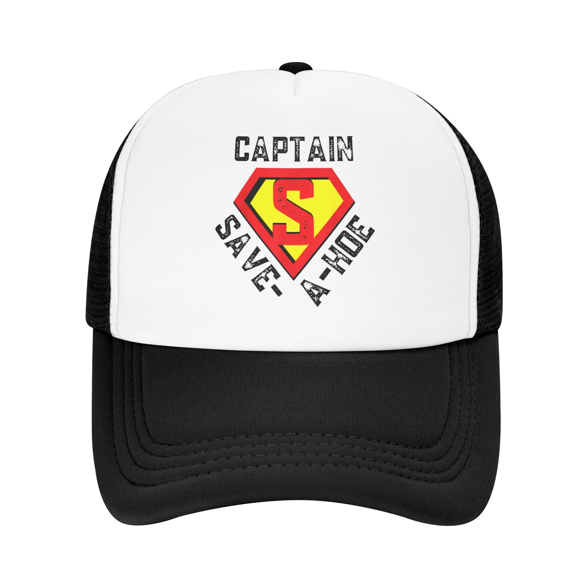 Captain Save A Hoe  Casual Sun Hats For Men Adult Summer  Hunting Camping Baseball Cap Classic High Quality Trucker Hat