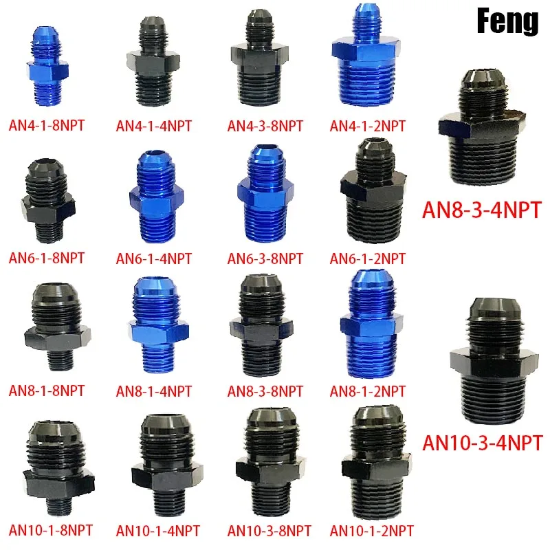 

Car modification AN to NPT variable diameter connector adapter hose fuel connector fuel air hose connector auto parts
