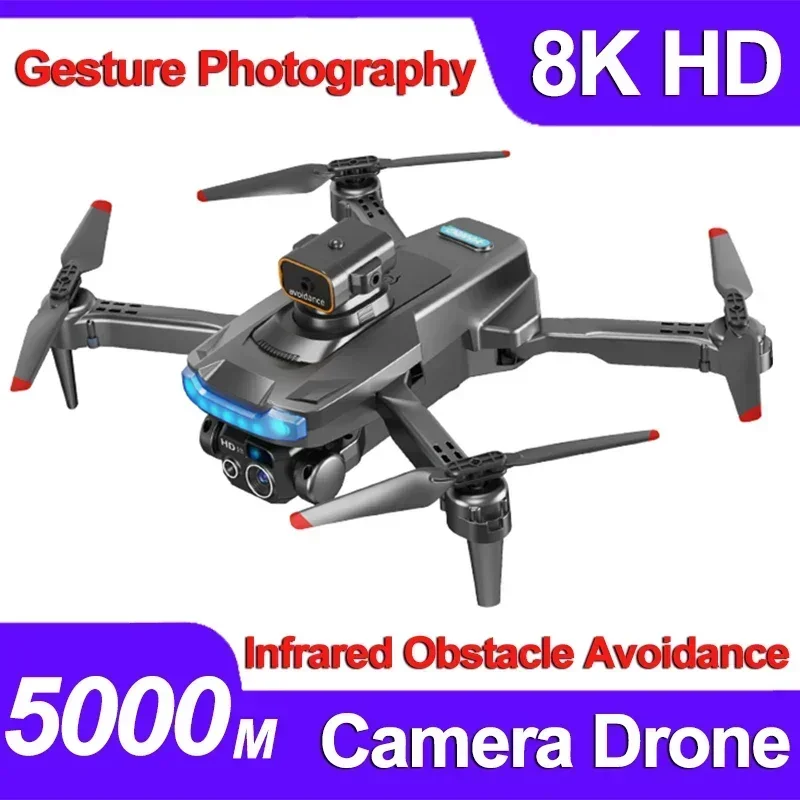 8K Mini 2 Camera Drone RC 3000m 360 Degree Flipping One Click Hover Aerial Photography Quadcopter for Xiami Outdoor Travel Gift