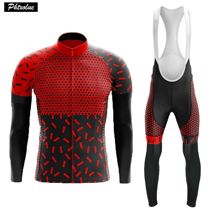 Winter Thermal Fleece Men Cycling Clothing Jerseys Set 2024 MTB Bicycle Bike Clothes Kit  Maillot Ropa Ciclismo Uniform Suit