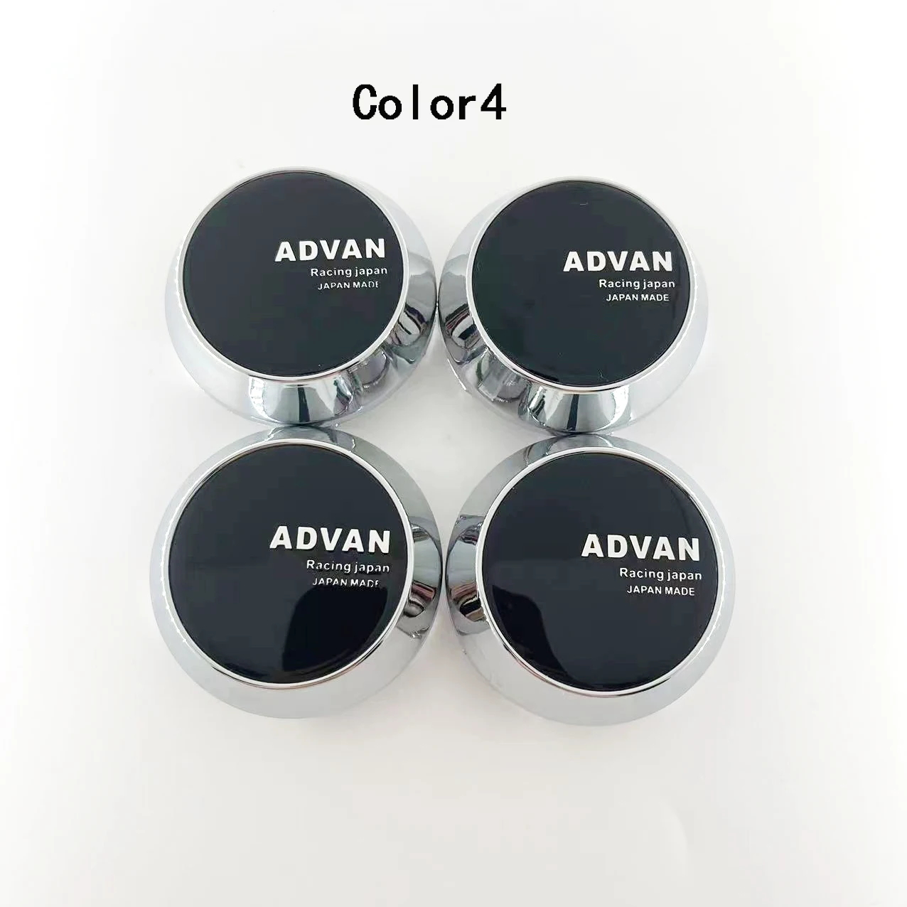 4PCS/lot 60MM Car Wheel Center Caps for  ADVAN Rcaing   Plain Aluminum Marker Unmarked Wheel Cover .