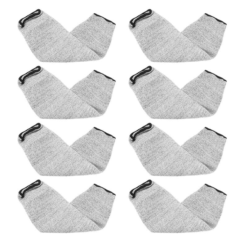 4 Pair Cut And Burn Resistant Sleeves Arm Protection Sleeves Forearm Protectors For Thin Skin And Bruising 45Cm