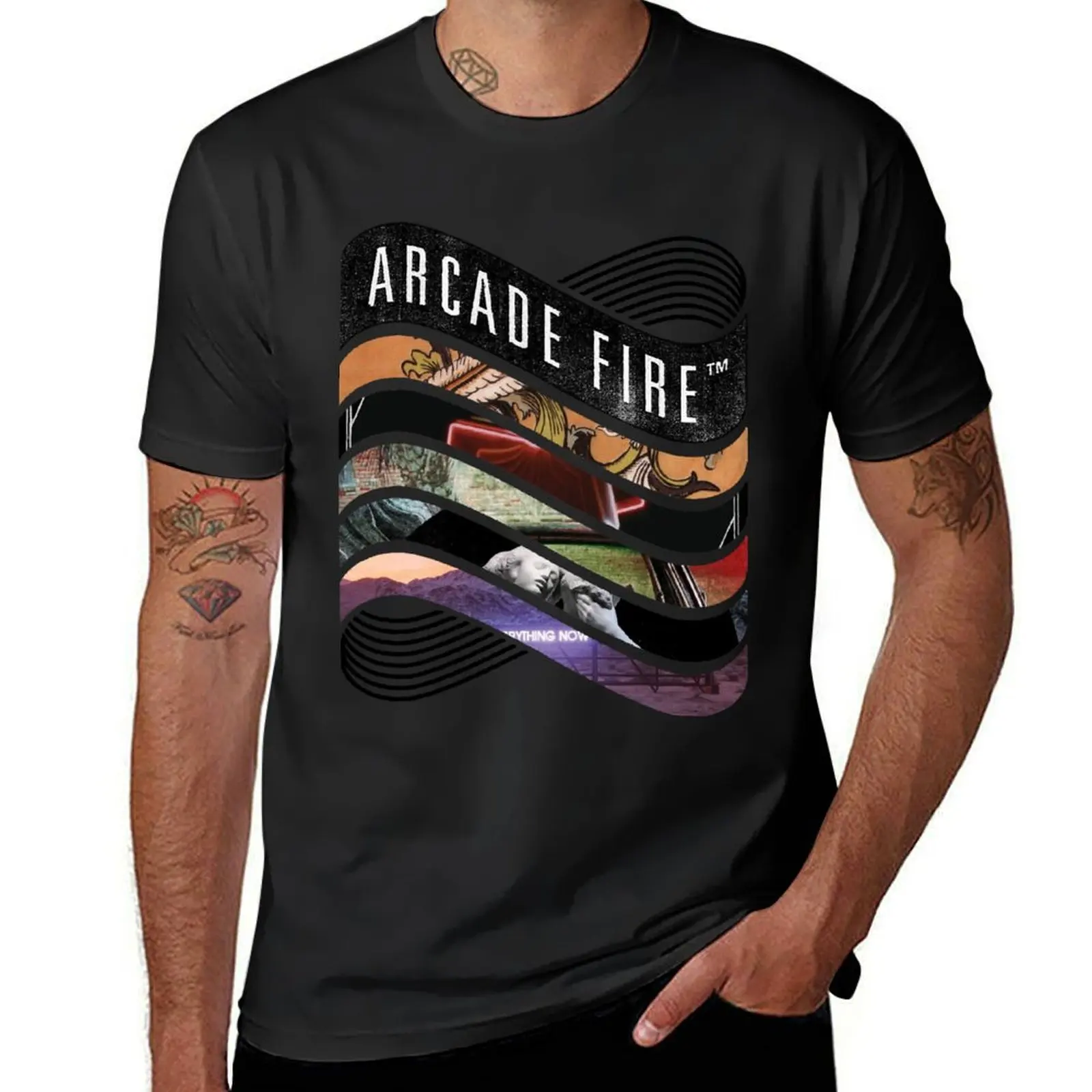 Arcade Fire - Discography T-Shirt new edition funnys quick drying men clothes