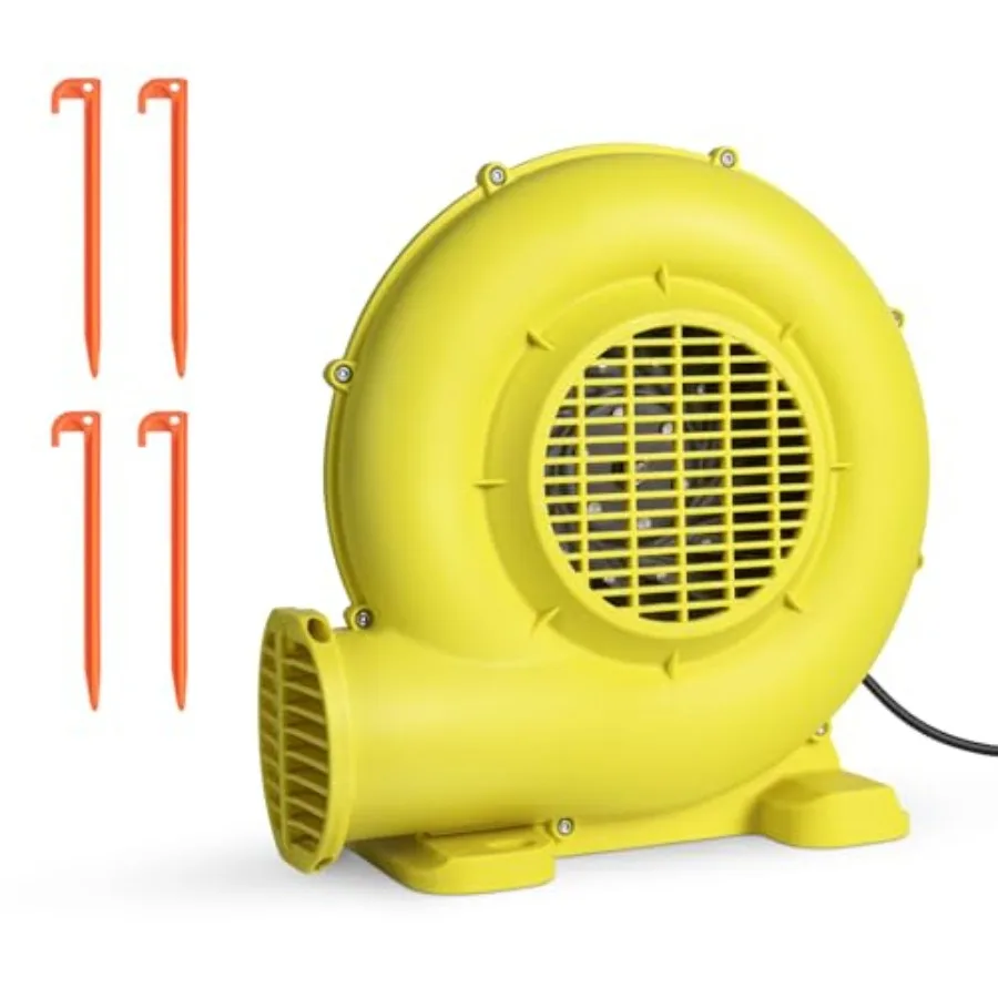 380W 0.5HP Air Blower for Inflatables: Commercial Electric Blower Designed for Continuous Operation to Inflate Bounce Houses Bo