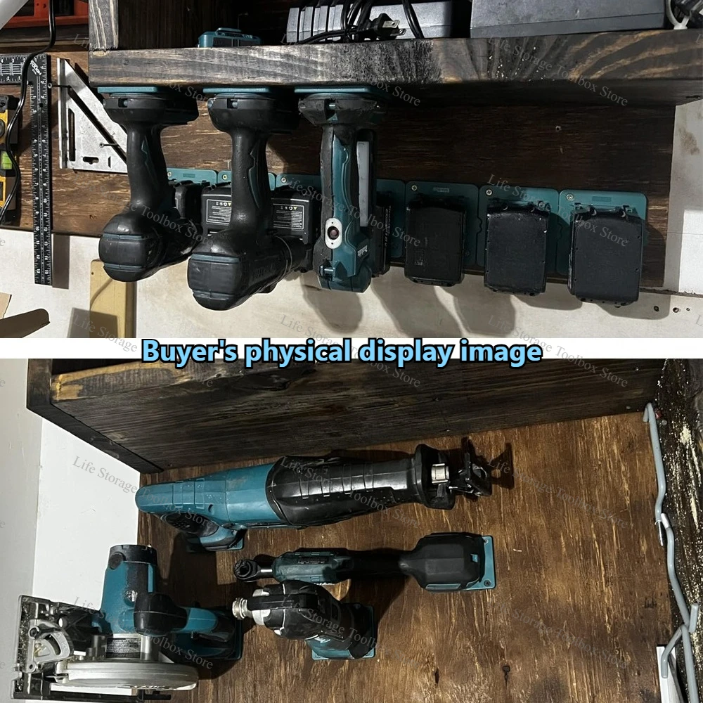 Wall Mount Electric Tool Holder for Makita 18V Wall Power Mount Storage Battery Bracket Fixing Newest Drill Holder Slots Stand