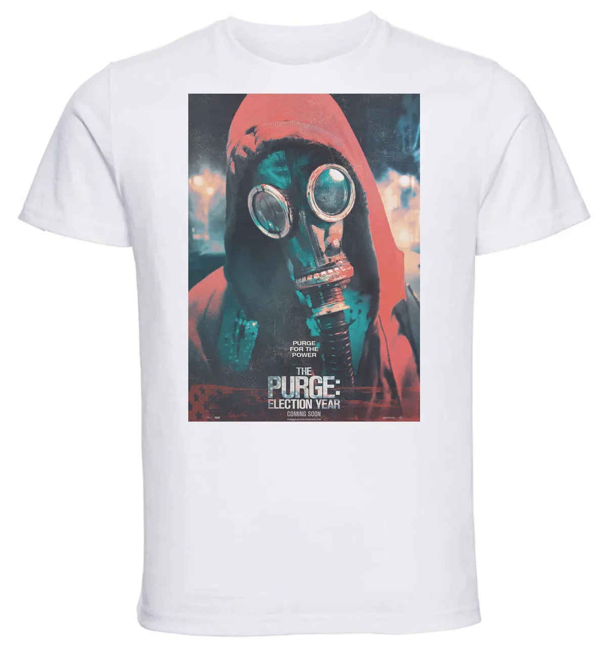 T-shirt Unisex - White - The Purge Playbill A