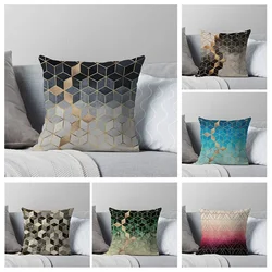 House Decorative Home Pillowcase for sofa Cushion Cover 45*45 Nordic 40*40cm 40x40cm 50x50 Living Room abstract 60x60 black grey
