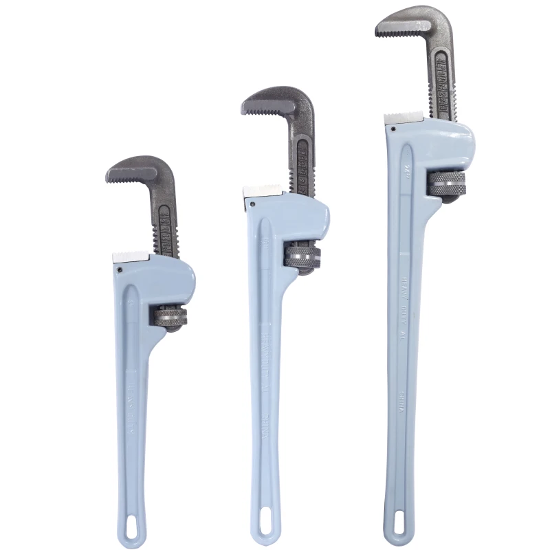 

3PCS Aluminium Pipe Wrench Adjustable Jaw Plumbing Pipe Wrench (14 18 24 inch) Pipe Wrench Set