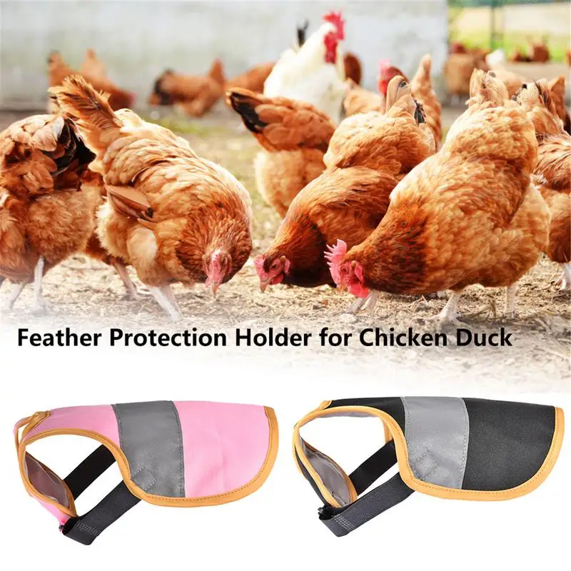 

Chicken Saddle For Hens Poultry Apron With Elastic Strap Chicken Protection Suit For Small Medium Large Hen Ducks Black/Pink