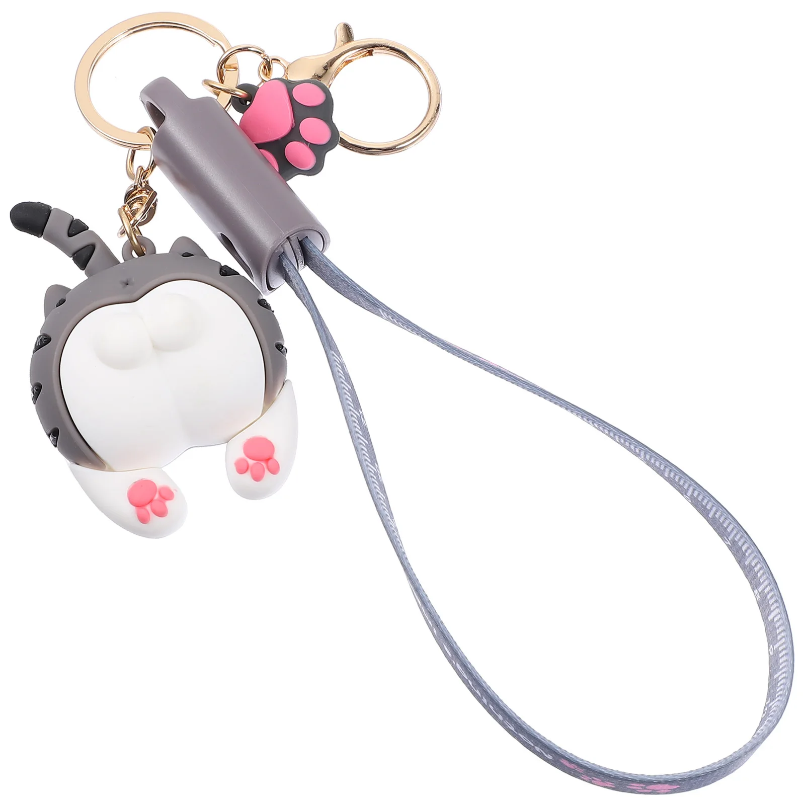 

Cartoon Key Ring Charging Data Cable Durable Lightweight Portable Phone Data Line Multipurpose Charge Cord Cable Line