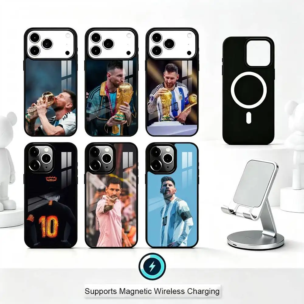 

Football M-MesSI-S-M10 Cool Phone Case For iPhone17,16,15,14,13,12,11 Plus,Pro Supports Magnetic Wireless Charging