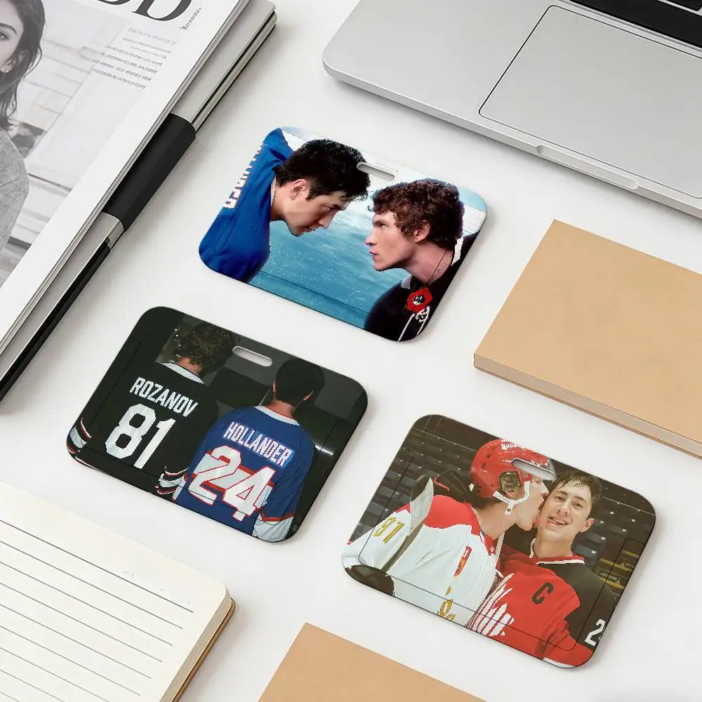 Vintage art TV series h-heated r-rivalry Shane Ilya Sliding Card case ID Name Badge Holder Pass Work Card Cover Card Bus Holder