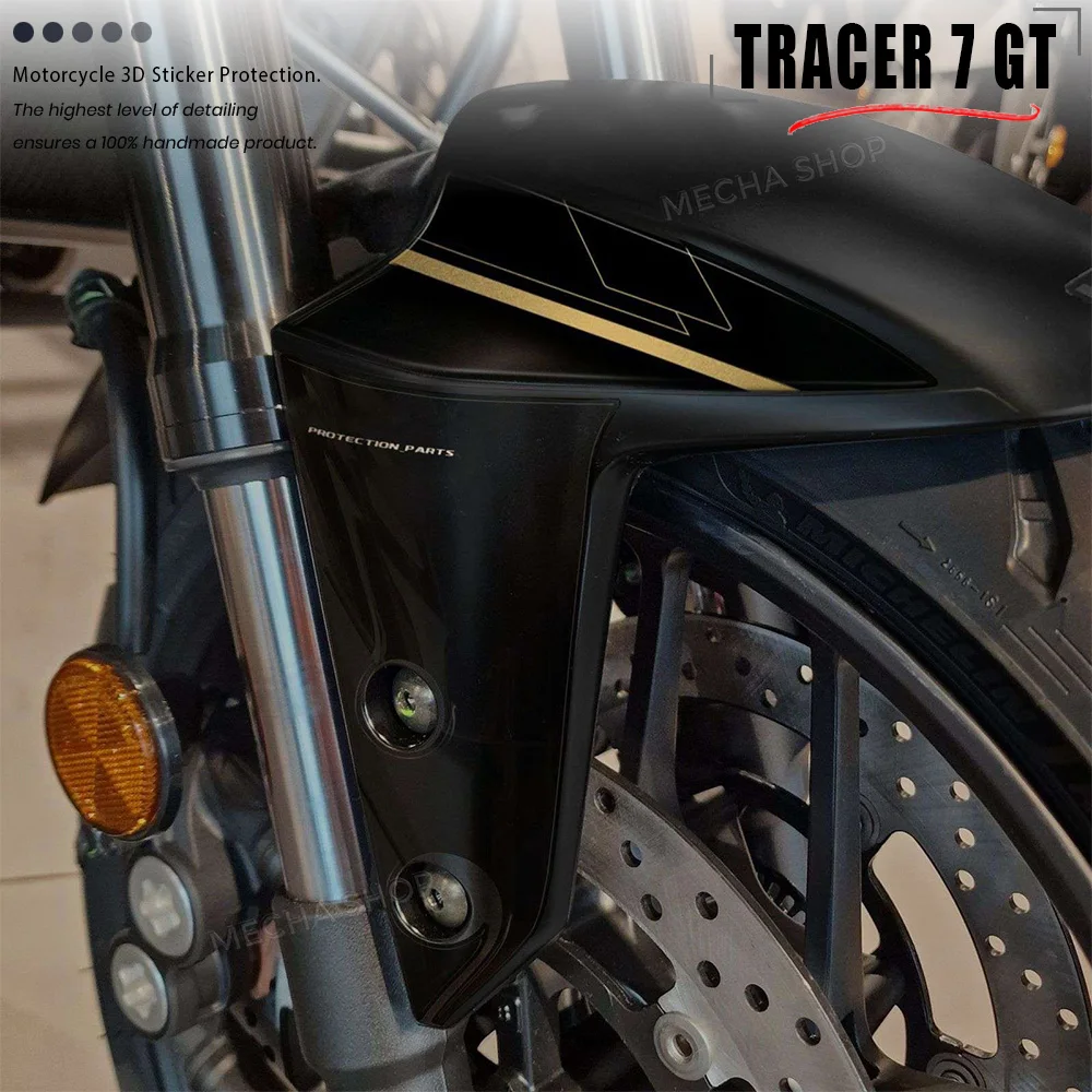 For Tracer 7 2025- Tracer 7 GT Mud Guard Adesivi 3D Resin Waterproof Anti-Scratch Protection Sticker