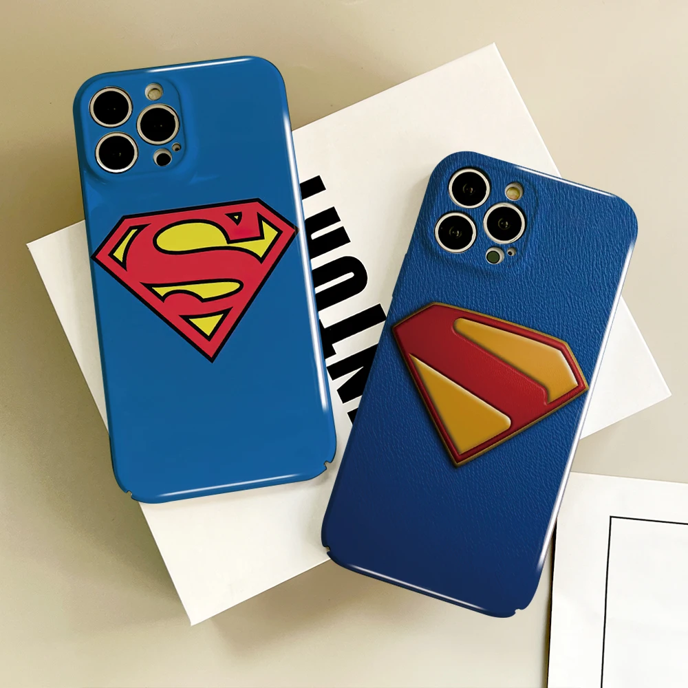 BEAST KINGDOM S-Superman Film Phone Case For IPhone 16 15 14 13 12 11 Plus Pro Max Mini All-inclusive Tough Personalized Cover