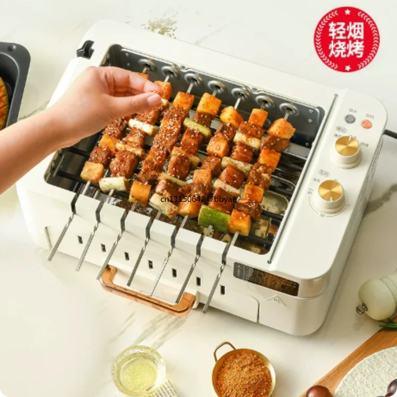 For G-26 Automatic Rotating Skewer Grill Multifunctional Indoor Electric BBQ Machine Household Light Smoke Barbecue Roaster