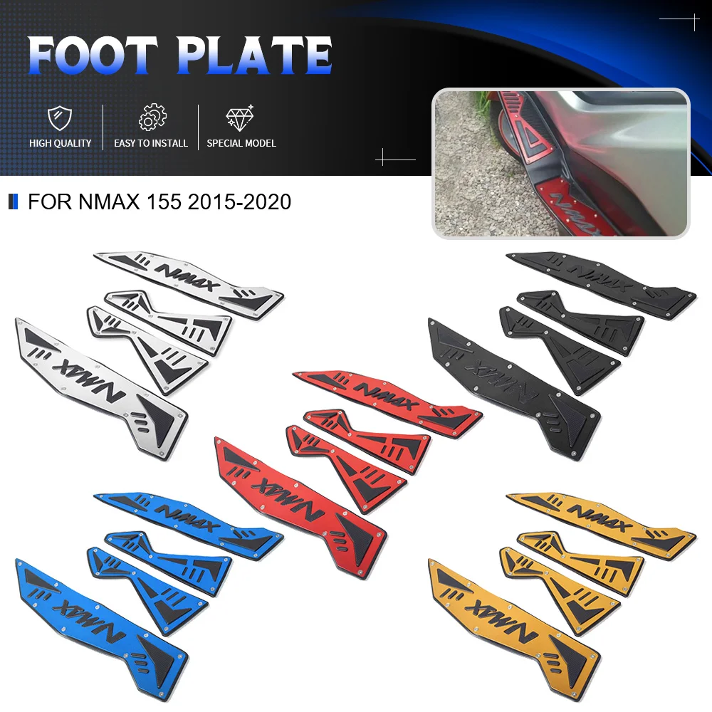 

For YAMAHA NMAX 155 2015-2016-2017-2018-2019-2020 NMAX-155 Front Footpads Rear Pegs Plate Pedal Modified Skid proof Footrest