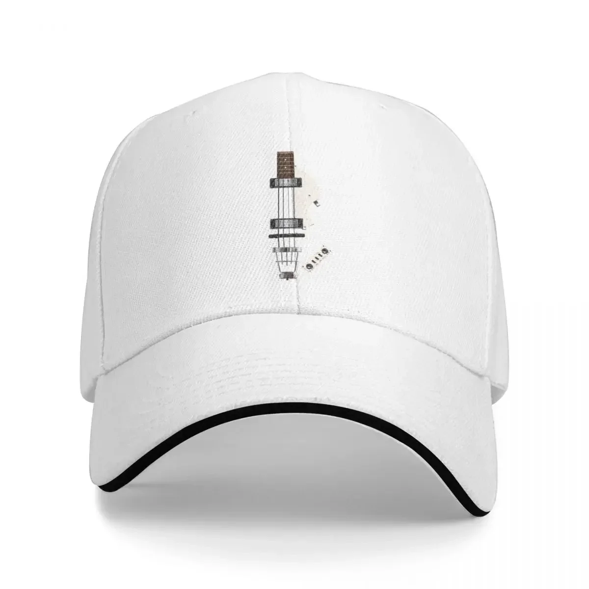 HOFNER 500/1 STYLE BASS GUITAR DIGITAL ILLUSTRATION Cap Baseball Cap Golf wear fashion Hat women Men's