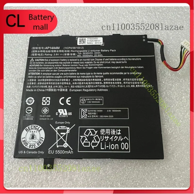 

AP14A8M — новый оригинальный аккумулятор для Acer Aspire Switch 10 SW5-011 SW5-012 AP14A4M