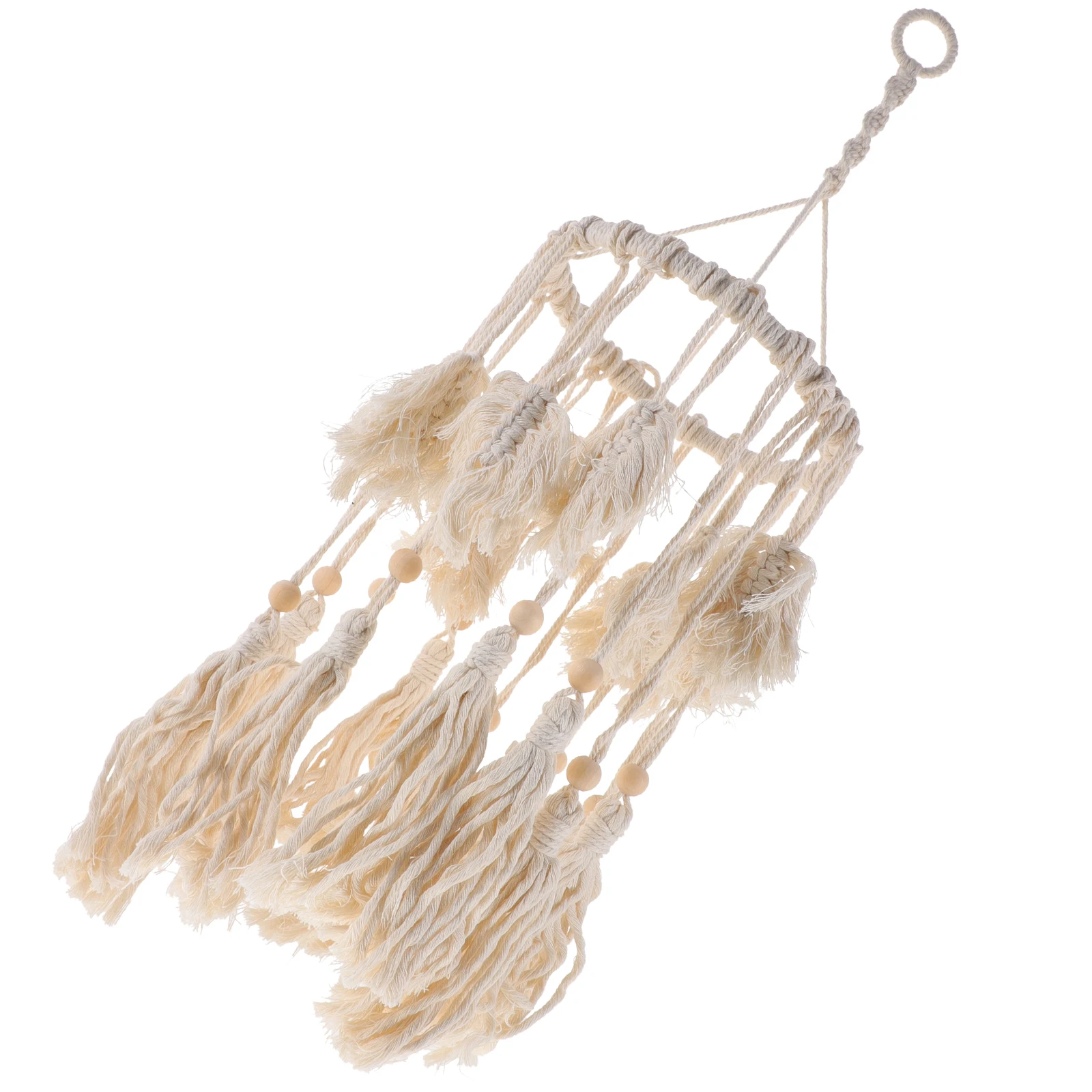 

Lampshade Burlap Country Decor Household Macrame Hanging Shades for Modern Floor Ceiling