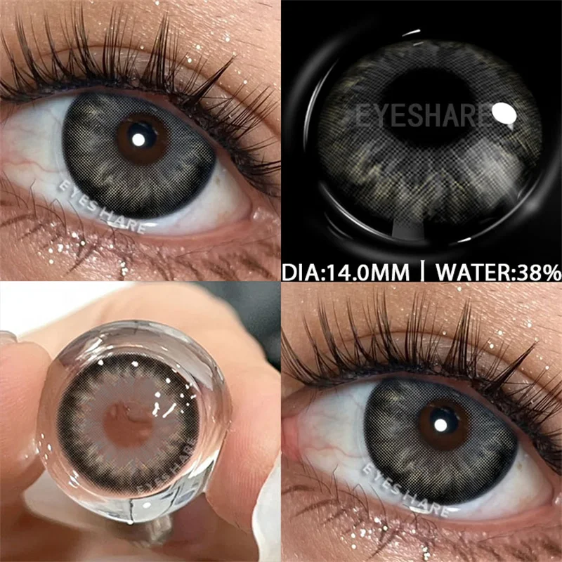 EYESHARE 1Pair Colored Contact Lenses for Eyes Fashion High Quality Lens Blue Lenses Green Contacts Yearly Cosmetic Eye Contacts