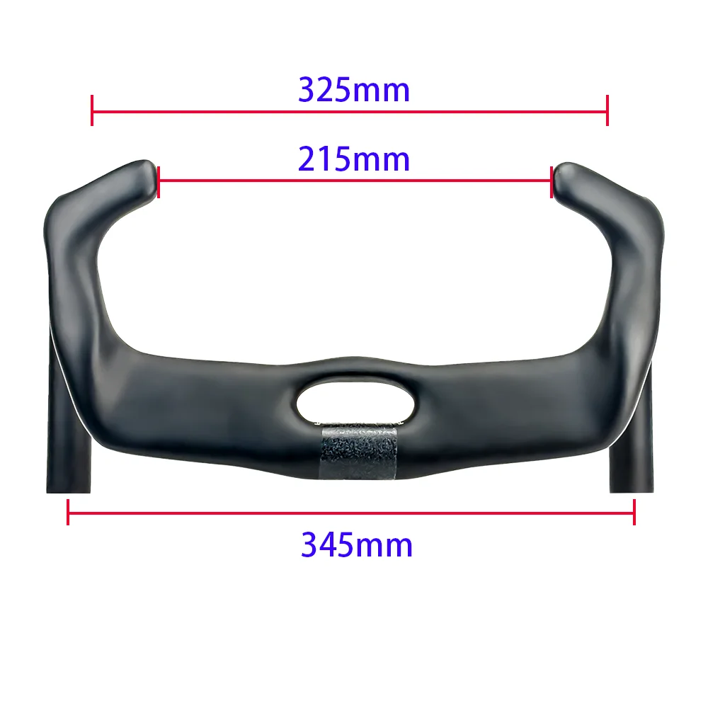 BALUGOE Carbon Fiber Track Cycling Handle Sprint Match Bicycle Handlebar TT Bike Handlebar Fixed Black Matt 31.8mm Sports UCI image 3