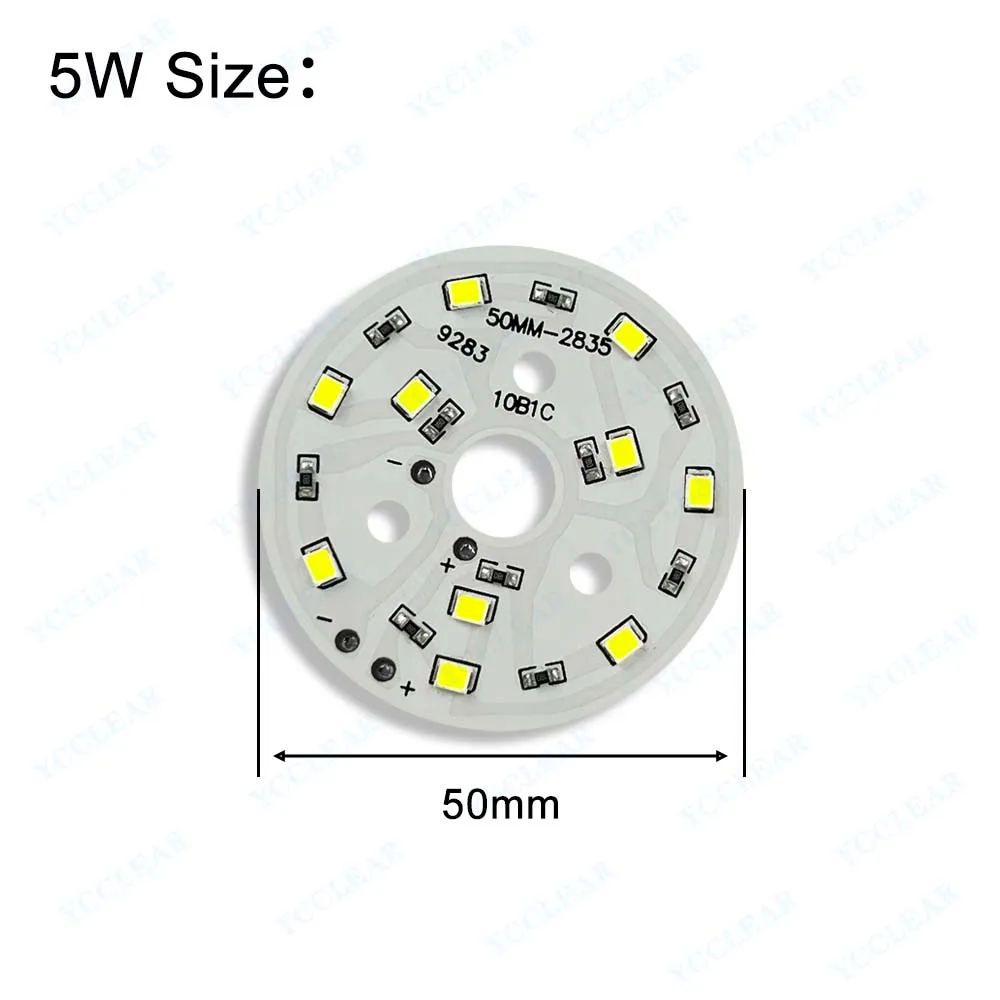 High Quality 5W 10W LED Light Board Warm White 5V No Need Drive Dia 50mm PCB Board SMD 5730 Chips For DIY Downlight Spotlight