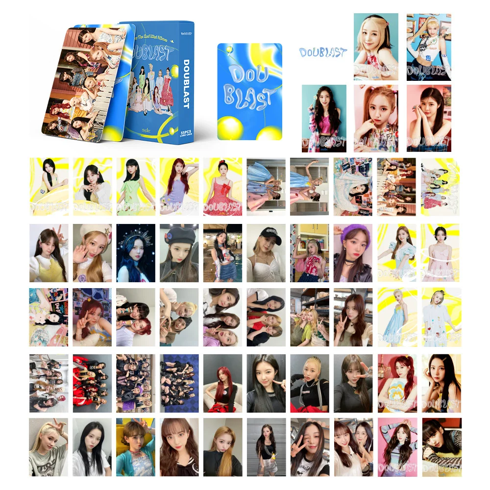 Kpop Kep1er Album FIRST IMPACT Boxed Card 55pcs/Set High Quality HD Photo Korean Style LOMO Card Fans Collection Photocard