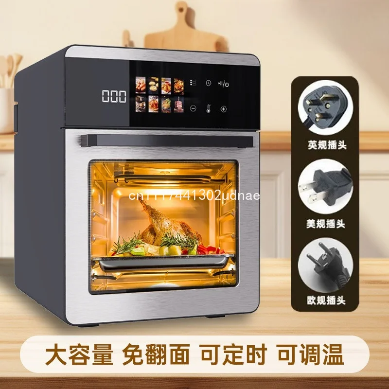 Large Capacity Visible Air Fryer for Home, 2 in 1 Oven Combo Multifunctional Smart Electric Air Fryer