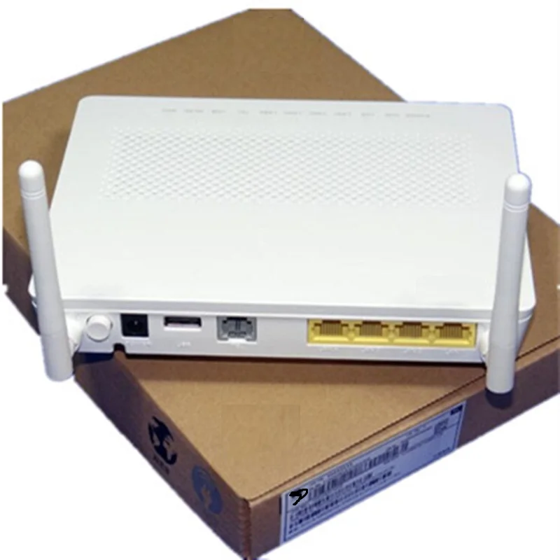 MAYTO New Original HG8546M GPON ONU XPON ONT 4FE LAN 2.4G WIFI Router PPPOE Modem IPOE English Firmware with Power