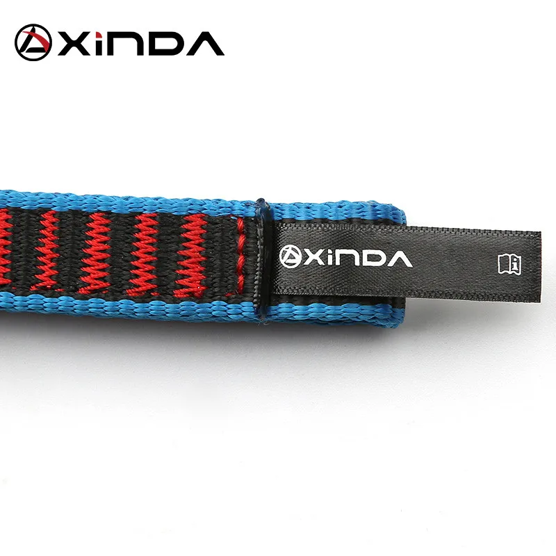 Xinda Outdoor Rock Climbing Belt Support Protective Sling High Strength Wearable Polyester Moutaineering Equipment Kits