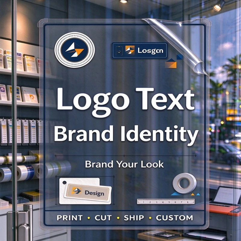 Custom Commercial Promotional Stickers Any Size Personalized Brand Advertising Decals for Supermarket Storefront Brand Marketing