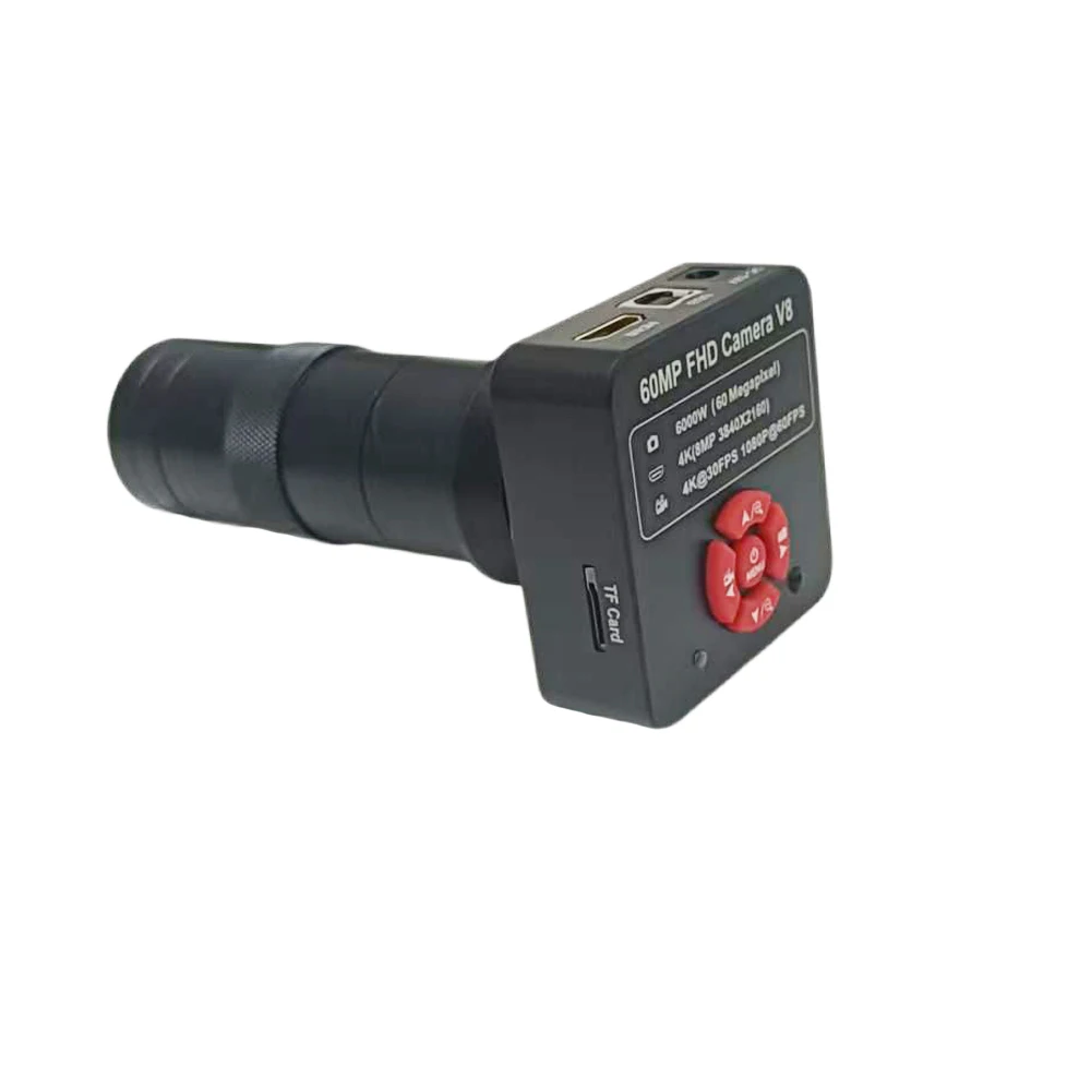 1080P 60FPS 60MP HD HDMI Electronic USB Digital Video Microscope Camera With 130X Focus Zoom Lens 56 Led Lights Phone Watch PCB