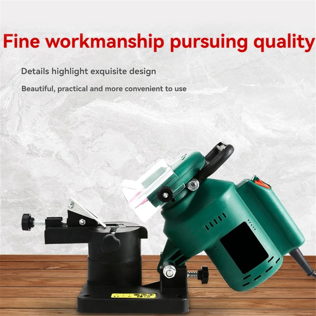 EULM مبراة بالمنشار الكهربائي 100 مللي متر سلسلة أوتوماتيكية سلسلة مبراة قابل للتعديل 8500 دورة في الدقيقة لسلاسل طحن الاتحاد الأوروبي التوصيل