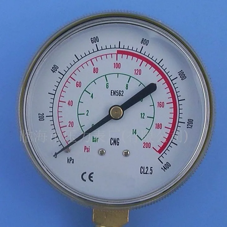 

5Pcs pressure gauge 68MM screw-in cover, shock-resistant pressure gauge Brass hydraulic water pressure gauge Vacuum negative pre