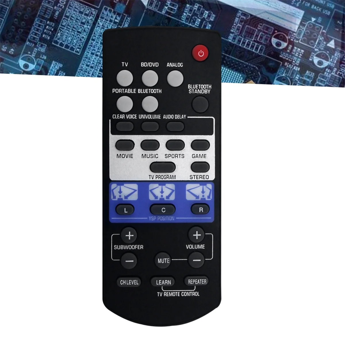 ABSQ-Replace FSR80 ZG80760 Remote Control for Yamaha Soundbar YSP-1400BL YSP1400 YSP-1400 Audio System