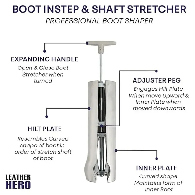 Professional Cast Aluminum Boot Stretcher for Relieving Tightness on Ankles and Calves