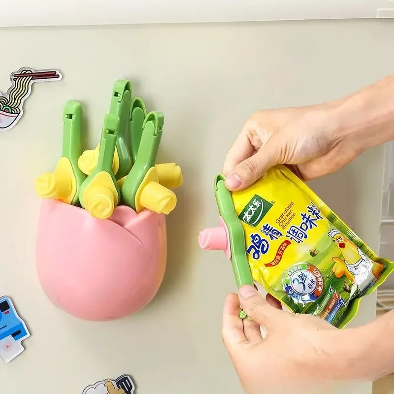 

Sealed Snacks, Sealing Clips, Refrigerator Stickers Can Decorate Homes Tulip Sealing Clip Moisture Proof Clip