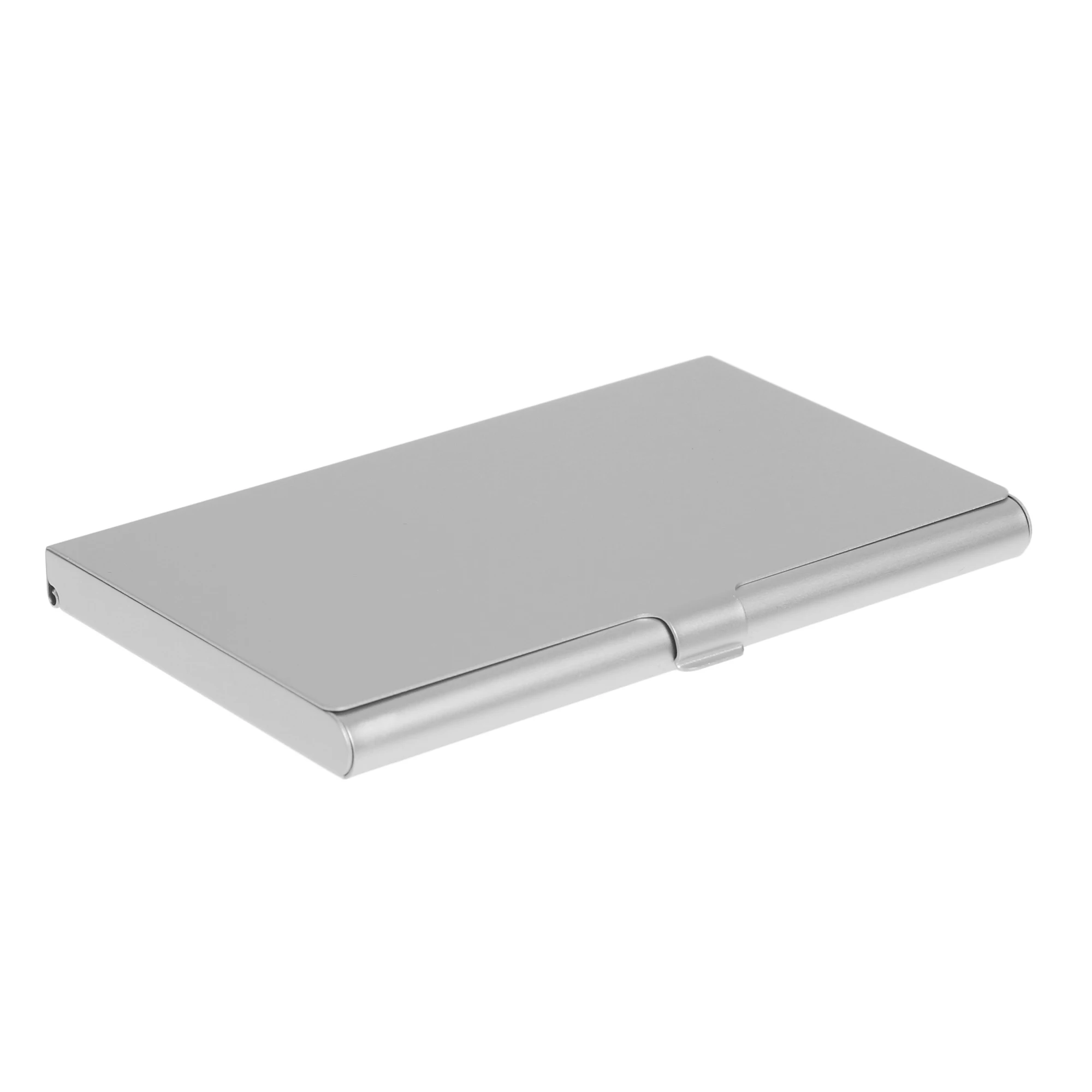 Stylish Credit Card Wallet Secure Lightweight Sleek Aluminum Metal Box High-Quality Business Card Case For Networking Events