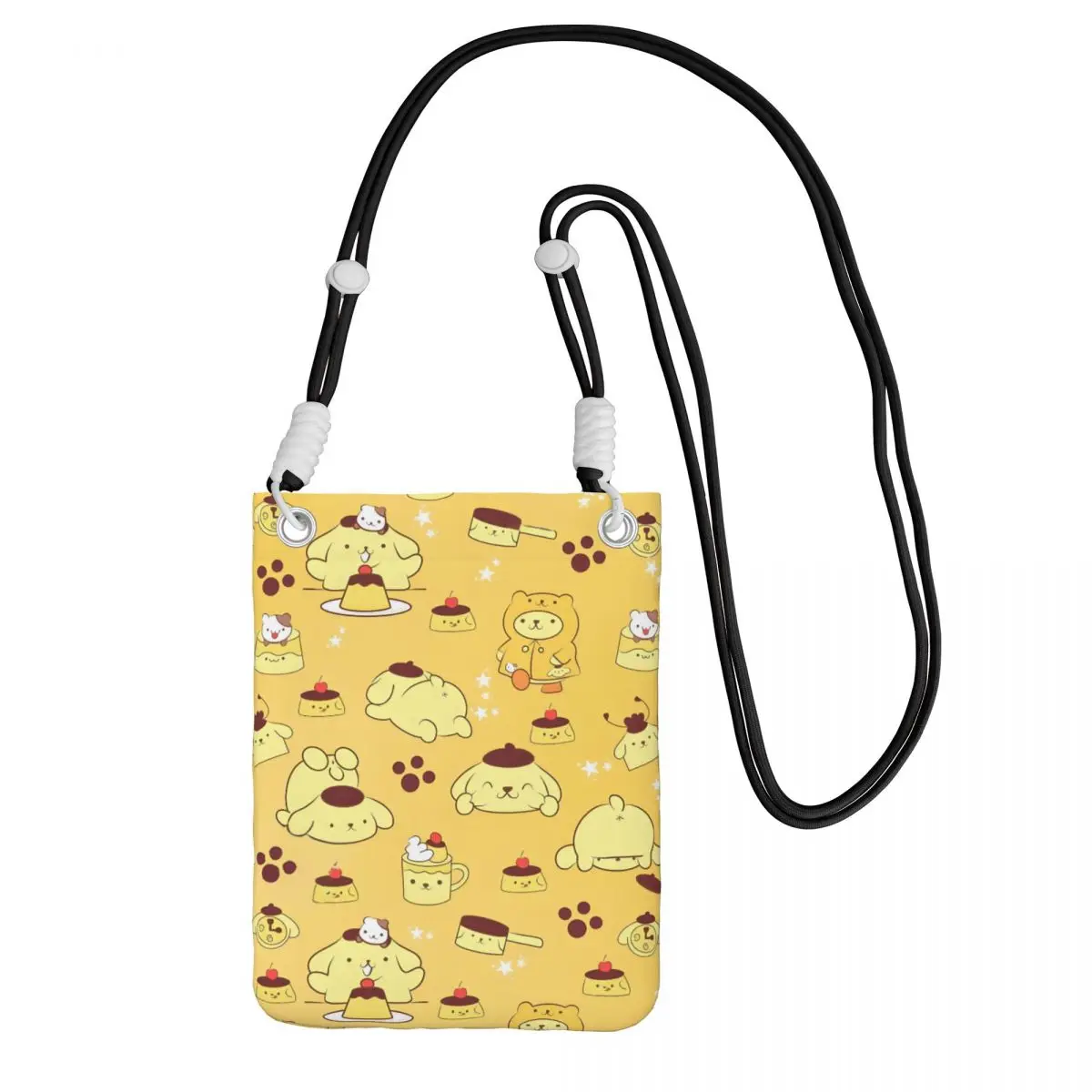 

Custom Pompompurin Carry A Mobile Phone Bag Diagonally Women Men Cool Cute Dog Mobile Phone Bag Camping Biking Phone Money Pouch