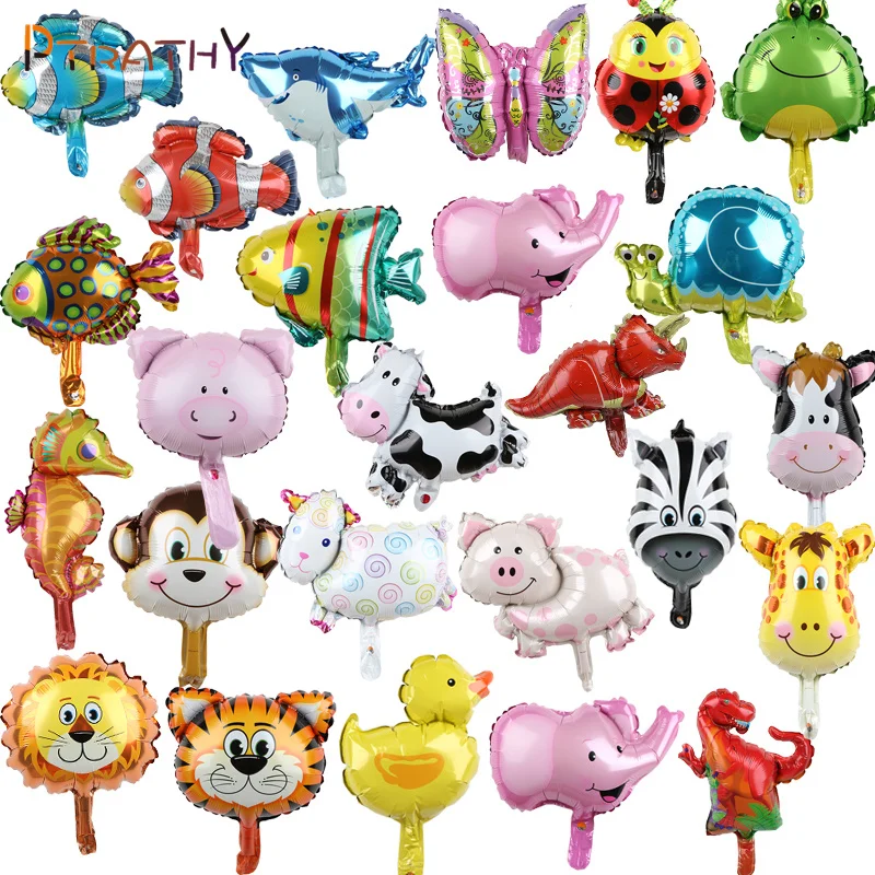 

10pcs Mini Animal Balloons Birthday Party Decorations Kids Birthday Party Decors Inflatable Toys Baby Shower Animal Party Balls