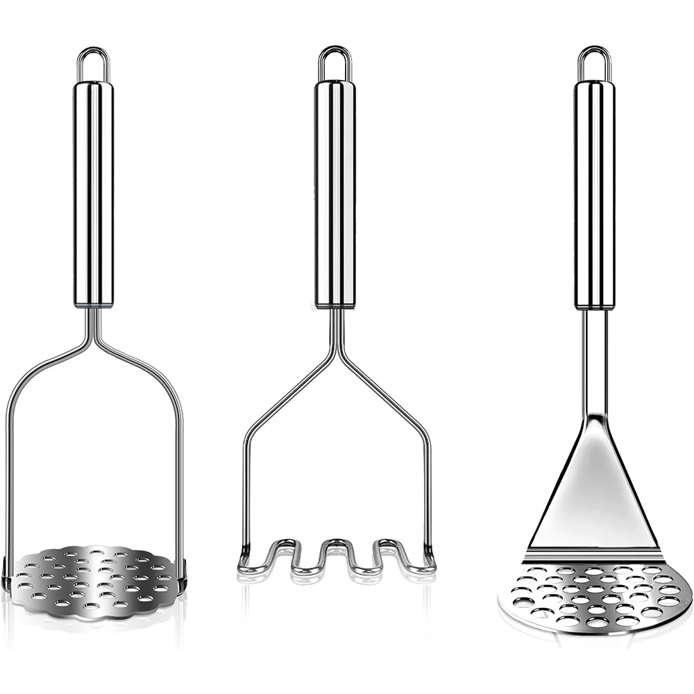 

Potato Masher Stainless Steel,Bean Smasher,Food Fruit Egg Masher Metal,Masher Kitchen Tool
