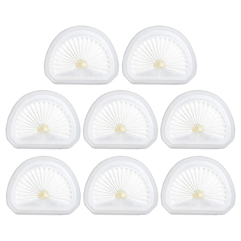 8Pack White Vacuum Filters For Black + Decker Dustbuster VLPF10, Hand Vacuum Model HLVA320J00 & N575266