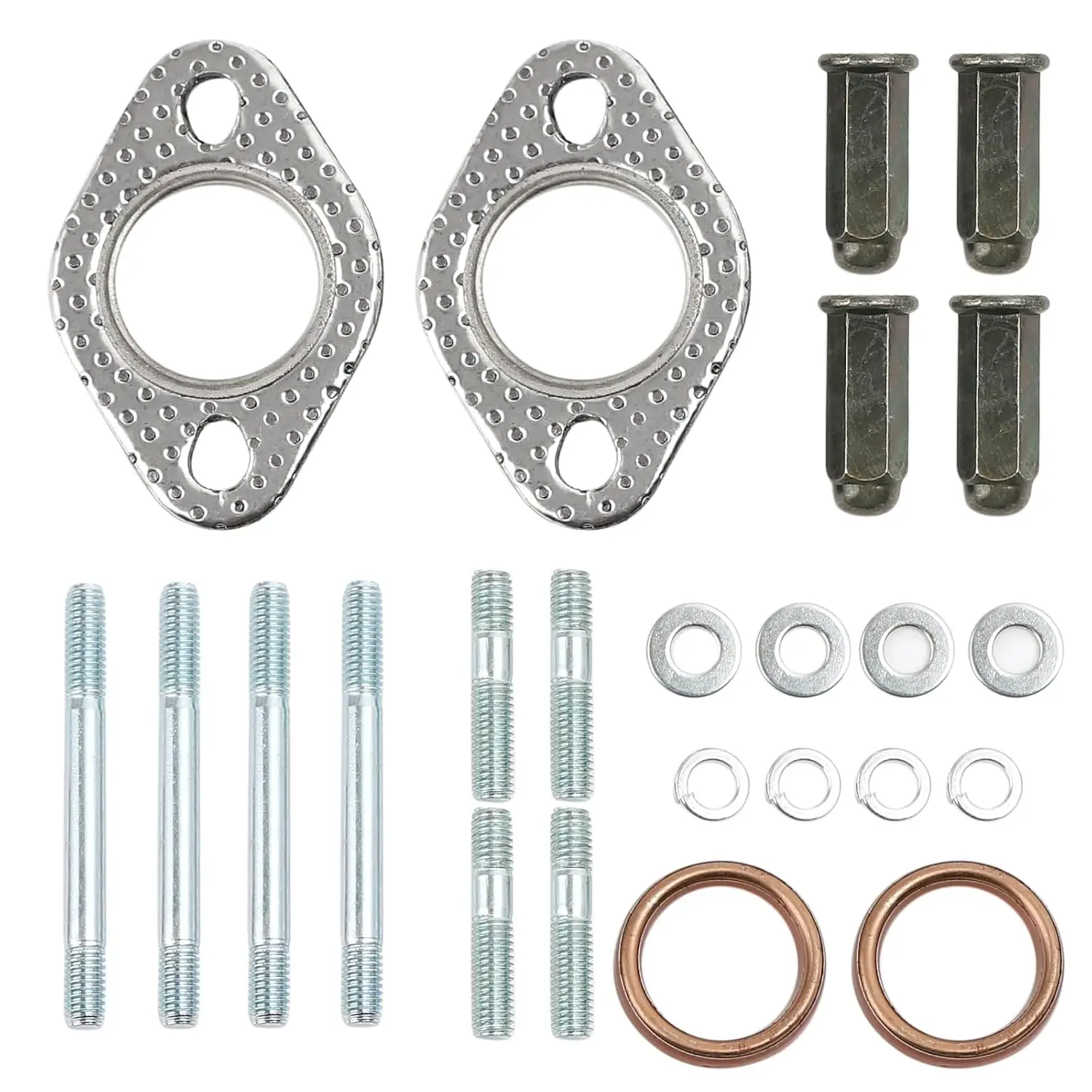 Kit de escape GY6 apto para motor GMB139 50cc-150cc Scooters ATV Go Karts ciclomotor de 4 ruedas compatible con scooters con motores de 50cc - 150cc