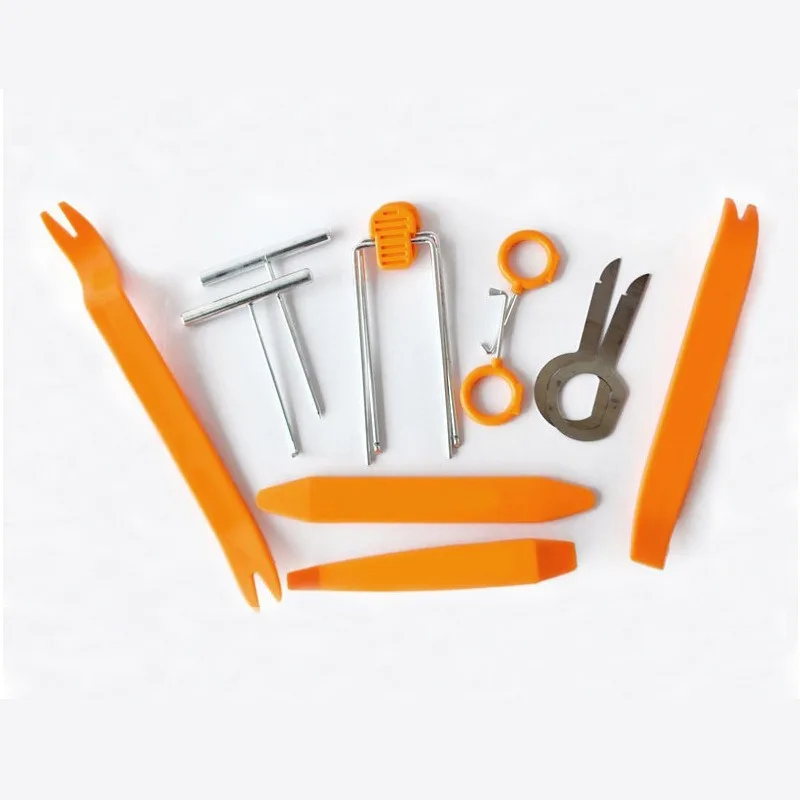 12 pieces of disassembly tools car audio jacks interior door panel adapters with plastic extension pieces